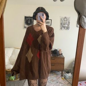 Oversized grandpa sweater